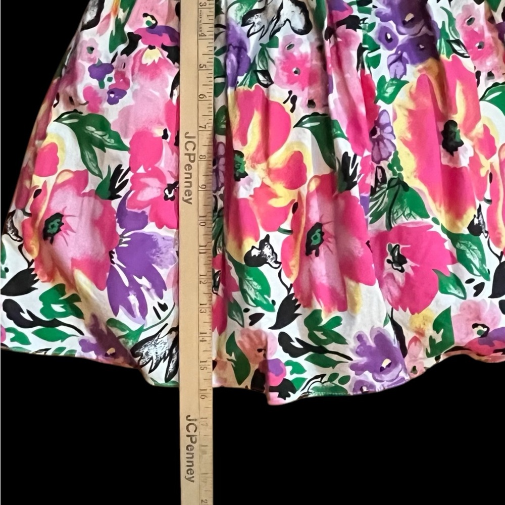 Fun Floral 90’s Dress with flair skirt - - Picture 12 of 13